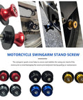 2 Pack M10 X1.5 Swing Arm Spools Sliders CNC Aluminum For Kawasaki Ninja 250 300 Versys, various colors displayed