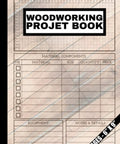 Ultimate Woodworking Project Planner And Journal For DIY Woodworkers cover with grid and checklist design