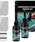 Windshield Crack Repair Kit For Chips And Cracks Two Pack, Glass Repair Liquid For Auto Windows with tools and instructions