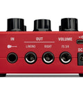 Rear view of POD Express Guitar Multi Effects Processor With HX Quality Tones, 7 Amps, 7 Cabs, 17 Effects And Built In Looper
