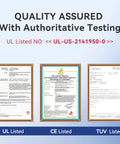 UL, CE, and TUV certification documents for Compact 24V AC Power Relay, 12 Amp SPDT With Test Button, Indicator Light.