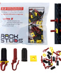 R100 Series II Server Rack Screws 100 Pack Front Install Cage Nut Replacement For 19 Inch Racks, red screws, packaging, components