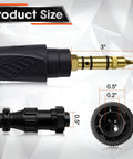 Get Ready To Weld Like A Pro With This Top Notch 250A Mill M-25 Mig Welding Gun featuring product size and connector details.