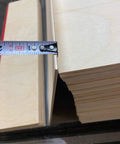 Top Tier Baltic Birch Plywood Sheets, 1/8 Inch Thick, Smooth BB Grade Face, CNC Router And Engraving Ready, measuring thickness.