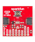 Precision RV8803 Real Time Clock Qwiic Board with compact red PCB, I2C interface, and clear component labeling.
