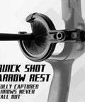 Whisker Biscuit Quick Shot Archery Arrow Rest With Full Containment Brush Rest For Precise Shots Left And Right Handed Bows