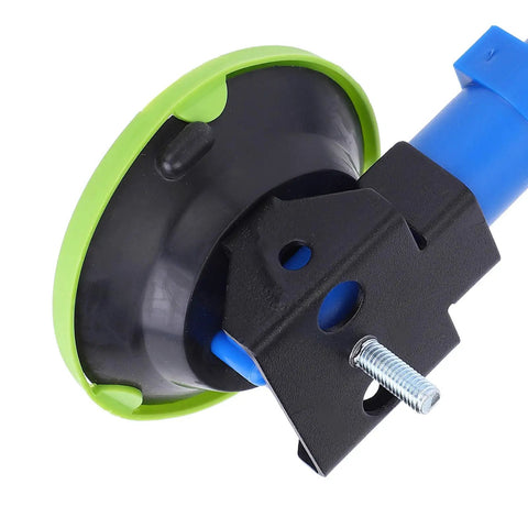 Close-up of Heavy Duty 3 Inch Vacuum Suction Cup Dent Puller with rubber hand pump and metal base.