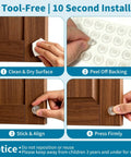 Smooth Operator Premium Cabinet Bumpers Self Adhesive Silicone Pads For Quiet Doors And Kitchen Drawers Furniture Protectors Anti Collision Guards 127 Piece Set installation steps.