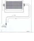 Technical drawing of External Speaker For Mobile Transceivers With Swivel Bracket 5 Watt Output 1.8M Cable 3.5mm Mono Plug