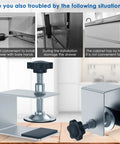 2 Pack Drawer Front Installation Clamps Zinc Drawer Fixing Clips Adjustable Heavy Duty Cabinet and Furniture Jig close-up