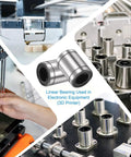 4 Pack LM16UU Linear Ball Bearings 16mm Bore 28mm OD 37mm Length With Double Sided Rubber Seals For 3D Printers and CNC Machines ABEC3