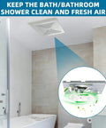 Heavy Duty Replacement Fan Motor For 696N R02 B Bathroom Ventilation Unit in modern bathroom ceiling, promoting airflow.