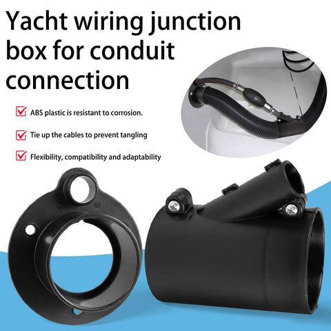 Gear Up For Smooth Sailing With This Boat Cable Management ABS Conduit Combo Pack Marine Wire Protection Sleeve Anti Abrasion Corrugated Tubing for yacht wiring junction box.