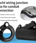 Heavy Duty Marine Abs Split Conduit Cable Protector And Wire Tubing Keeps Your Yacht Wiring Tight with junction box.
