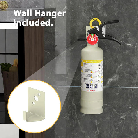 Top Rated ABC Dry Chemical Fire Extinguisher With Patented One Hand Grip Perfect For Home Garage Storage Solid No Sweat Operation Quick Grab Design Rated 1A 10BC Reliable Defense