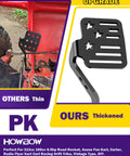 Beefed Up Big Pedals And 71 Inch Throttle Cable Upgrade For Karts, 30 Percent Bigger Brake Pedal With Star Shape in black