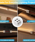 20 Pack Solderless Led Strip Connectors 2 Pin 10 Mm Screw Lock Tape Light Adapter used in various lighting projects.