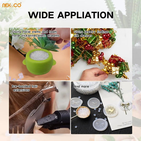 Compact Portable 2.5 Inch Mini Electric Hot Glue Pot 35W Fast Heating Up To 380 Fahrenheit for crafts, floral and more