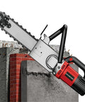 Professional Grade 7800W Electric Concrete Grooving Saw With Diamond Chain Tracking And Built In Dust Control cutting through brick and concrete.