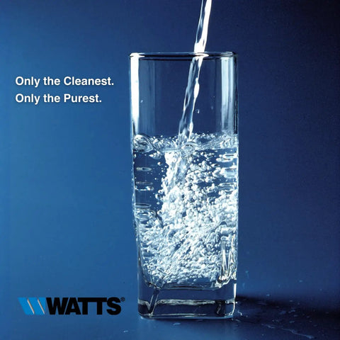 Glass filled with water symbolizing 10 Inch Inline RV Water Filter With Half Inch MPT Fittings, 1 Micron Sediment Filter Cartridge Use