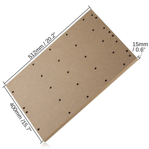 Heavy Duty Mdf Spoilboard With Pre Installed Threaded Inserts For Proverxl 4030 Cnc Router, dimensions 20.2x15.7x0.6 inches.