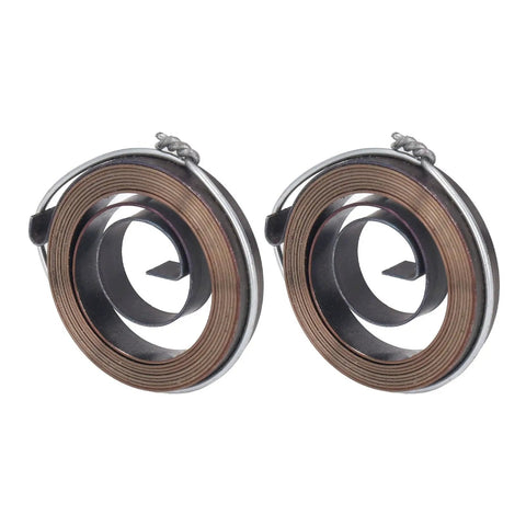 Two Pack Drill Press Quill Return Springs Heavy Duty Chrome Steel Coil Replacements for Bench Drills Horizontal and Vertical Type
