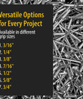 Versatile options for different grip sizes of Straight Up Heavy Duty 304 Stainless Steel Blind Rivets 100 Pack.