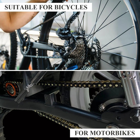 Heavy Duty Steel Alloy Chain Master Link Connectors 35 For Bike and Motorbike, showing suitability for cycles and ATVs.