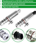 Intake And Exhaust Camshaft Position Actuator Solenoid Valve VVT Oil Control Kit All In One Replacement For Chevy Saturn Pontiac Buick Saab GMC