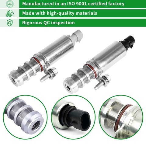 Intake And Exhaust Camshaft Position Actuator Solenoid Valve VVT Oil Control Kit All In One Replacement For Chevy Saturn Pontiac Buick Saab GMC
