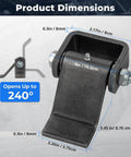 Heavy Duty Weld On Trailer Hinges With Grease Fitting For Dump Trailers, Utility Gates And Trailer Doors, Strap Style angle view