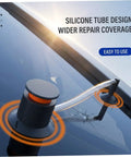 Vacuum Assisted Glass Repair Kit For Chips And Cracks On Windshields, Clear, Long Lasting Resin in use on car windshield