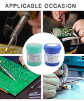 Leadfree Solder Paste And Advanced Oil Grease for chip and PCB repair shown with soldering tools