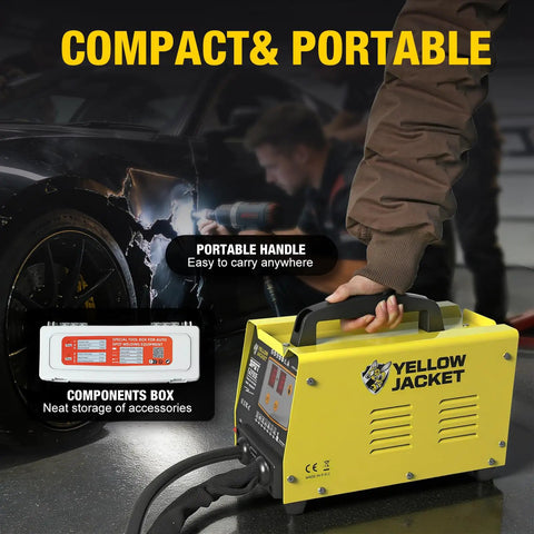 Pro-Grade Stud Welder Dent Repair Kit With 3000W Spot Welder Dent Puller, portable design with handle and components box