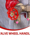 Five Pack Handwheel Replacement Kit For Half Inch Metal Gate Valve Handle With Red Spigot Wheel