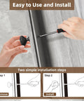 Hands installing a matte black cabinet knob using a screwdriver, demonstrating the 10 Pack Matte Black Cabinet Knobs And Solid Zinc Drawer Pulls For Kitchen Cabinets Badass Bathroom Furniture Handles Slick Corrosion Resistant Finish Tarnish Proof Heavy Duty Hardware Set For Your Home.