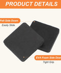 Heavy Duty Felt Furniture Sliders 24 Piece 2.5 Inch Square Movers Smooth Glide Pads showing felt and EVA foam sides for easy sliding and gripping.