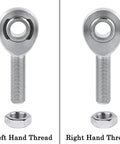 Five Eighth Inch Heim Joint Rod End Kit With Right And Left Hand Threads Chromoly Panhard Bar End Zinc Coated Jam Nut Included Heat Treated And Hard Chrome Plated For Maximum Load Two Pack left and right hand rod ends with jam nut