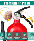 Hand securing fire extinguisher with 1000 Pack Plastic Tamper Seals For Fire Extinguishers And Safety Tags Security Seals With Numbered Zip Ties Disposable Self Locking Signage Must Have For Bags Cables Hospitals Banks And More 9.84 Inch Length