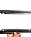 Subdued 3D Embossed American Flag License Plate Frame With Black Gloss On Matte Finish For Car Truck Or SUV Featuring Thin Blue Line