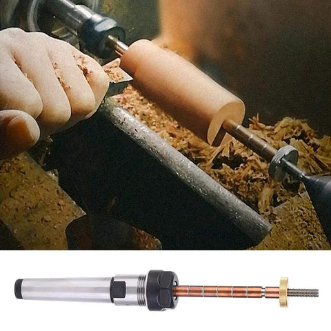 Using Pen Turning Mandrel for Wood Turning and Lathe Work, Handy DIY Woodworking Accessory Tool for precision pen making