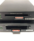 Front view of DIGIGEAR ATA Flash PCMCIA To USB 3.0 Card Reader for SD SDHC SDXC Cards, showing ATA and SD card slots.