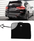 Right Side Tow Hook Cover For BMW X3 G01 G08 Rear Bumper Eye Cap Black Replacement 2018 2019 2020 OE 51127498525 Fits Sport Models Only Easy Install Durable ABS Plastic Keeps Exterior Seamless