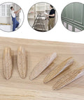 50 Piece Pocket Hole Plugs Woodworking Dowel Kit Built Different Softwood Filler Inserts displayed on wood surface.