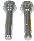 Rear Disc Brake Caliper Pin Kit Direct Replacement for Select Models, Easy Install, Durable OEM Style Hardware, Reliable Brake Caliper Repair Solution shown with four pins