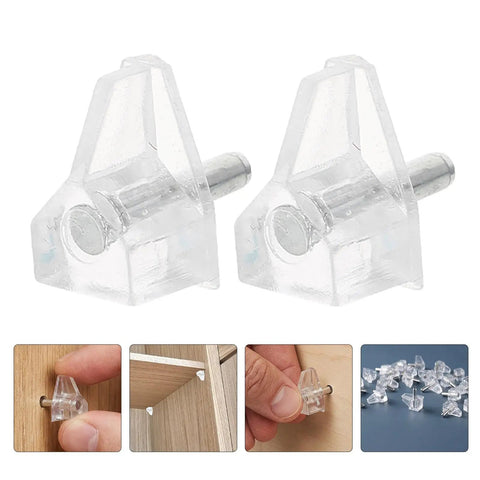 Clear 3mm Shelf Pins 60 Piece Pack No Brainer For Bookcases And Kitchen Cabinets Durable Plastic Shelf Pegs For Adjustable Shelves