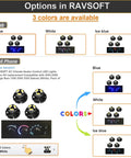 AC Climate Heater Control LED Light Bulbs Kit For Dodge Ram 1500 2500 3500 Dakota Blue Set Of 4 color options illustration