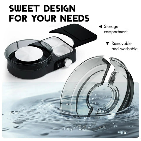 Removable and washable compartment of All-In-One Pottery Wheel Kit for Adults and Beginners with storage feature