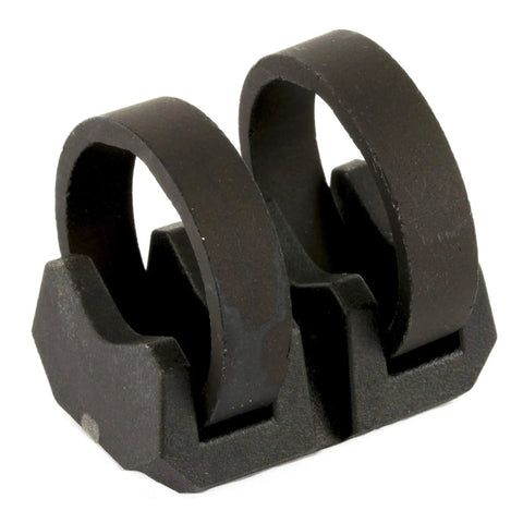 Universal Tactical Light Mount V-Block And Rings For Handheld Lights 0.75 To 1.04 Inch Diameter, Reinforced Polymer With Mil-Spec Aluminum, Lightweight And Durable Rail Attach Kit For Rifles And AR Platforms, black V-block rings