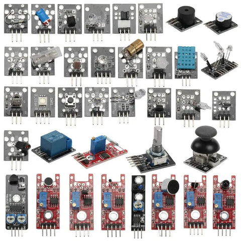 37 In 1 Sensor Module Starter Kit For Arduino And Microcontrollers Including Infrared Temperature Obstacle Avoidance Buzzer And More Sensors Complete Beginner Friendly Electronics Essentials Set For Makers And Tinkerers